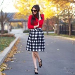 NWT buffalo check skirt